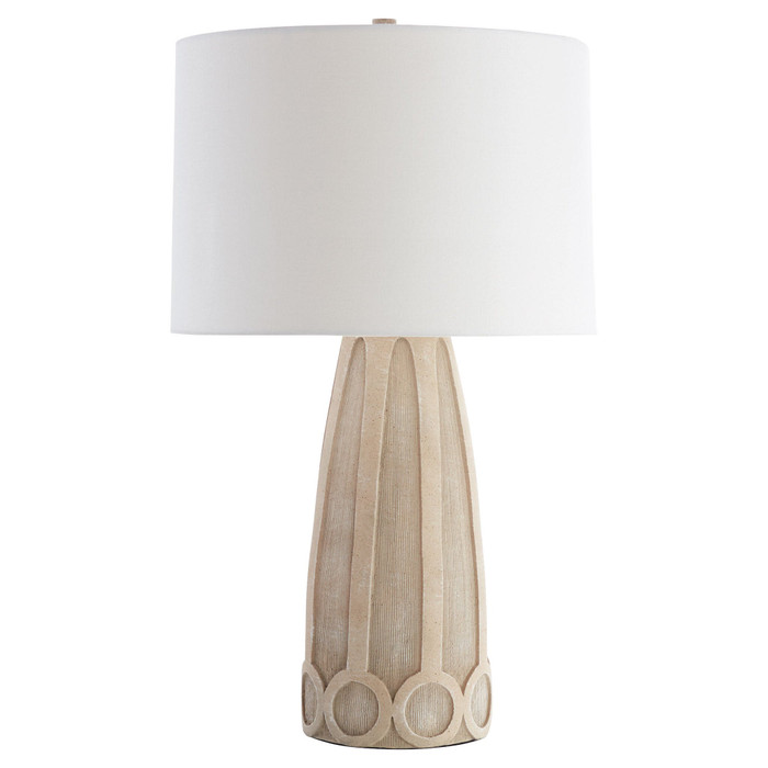 Camden Table Lamp Designed by J Kent Martin in Beige by Cyan Design