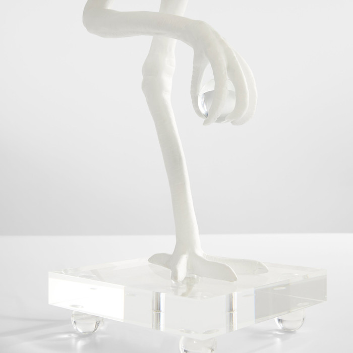 Ibis Table Lamp in White by Cyan Design