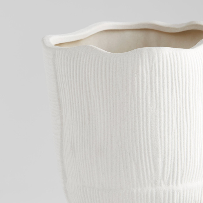 Large Astreae Pedestal Bowl in White by Cyan Design