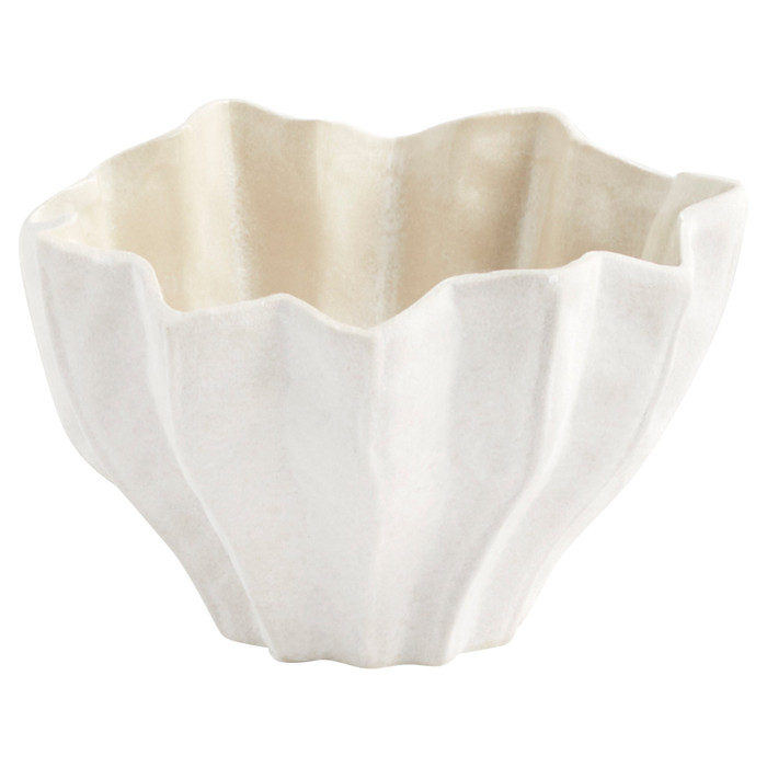 Small Chloris Bowl in White by Cyan Design
