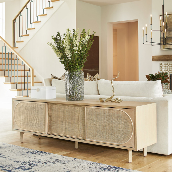 Lamu Media Console in Oak by Cyan Design