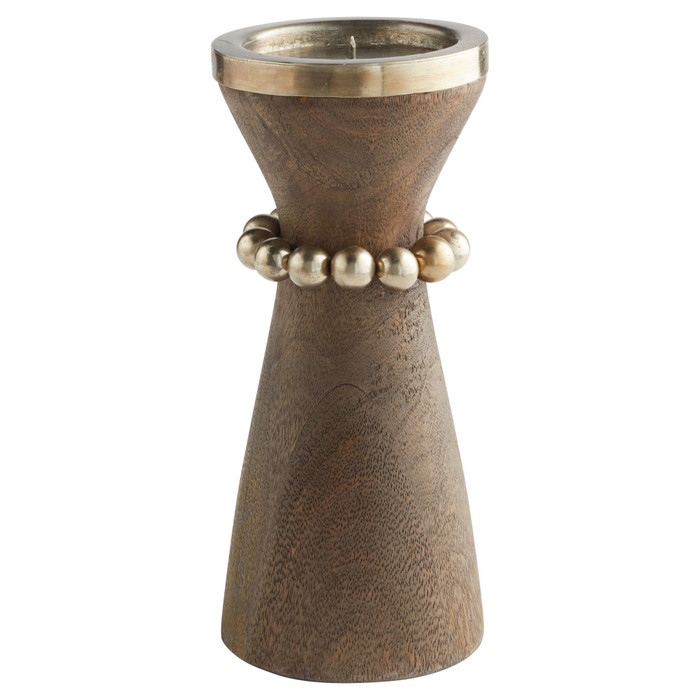 Small Parvati Candleholder in Grey by Cyan Design