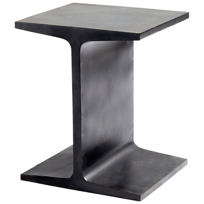 Anvil Side Table in Black by Cyan Design