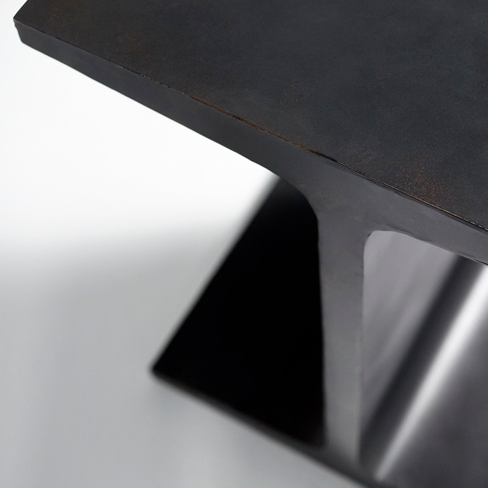 Anvil Side Table in Black by Cyan Design