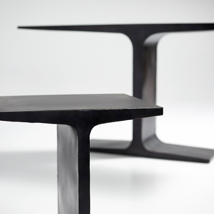 Anvil Side Table in Black by Cyan Design