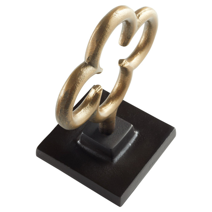 Small Folium Sculpture in Gold by Cyan Design