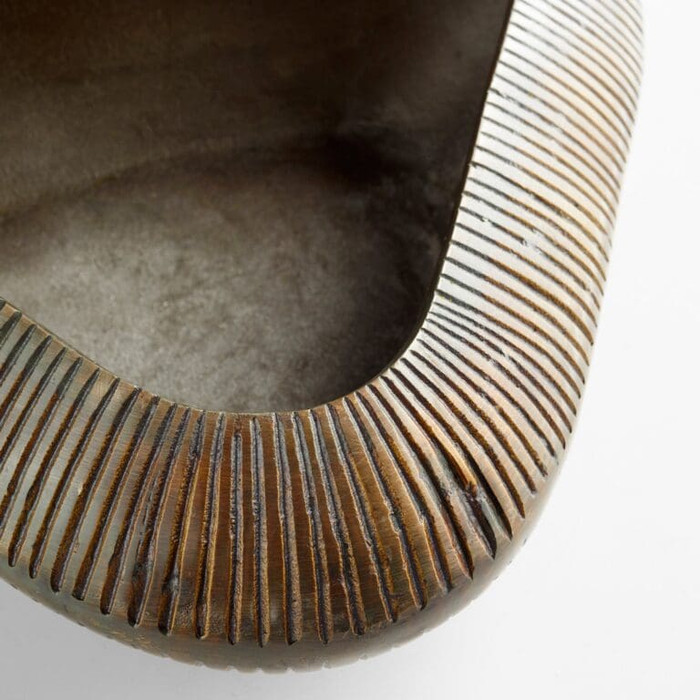 Large Prism Bowl Designed by J Kent Martin in Bronze by Cyan Design