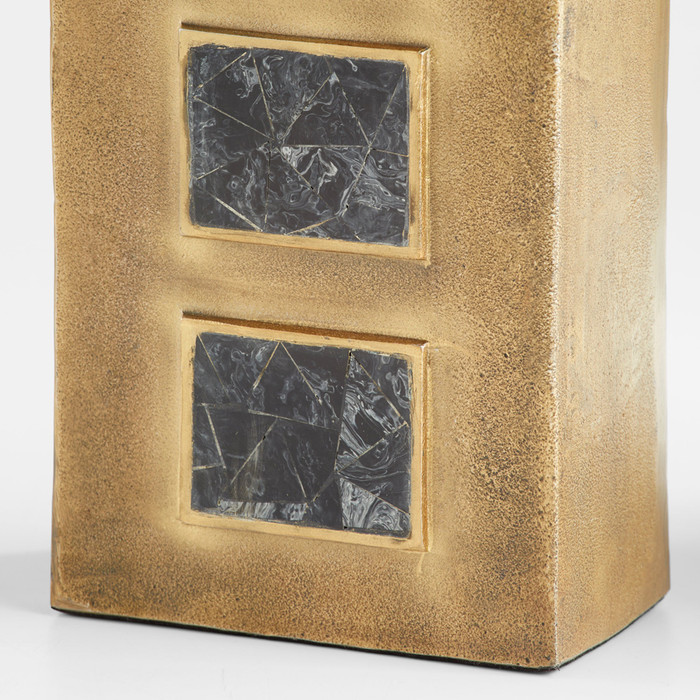 Small Malkata Vase Designed by J Kent Martin in Brass by Cyan Design