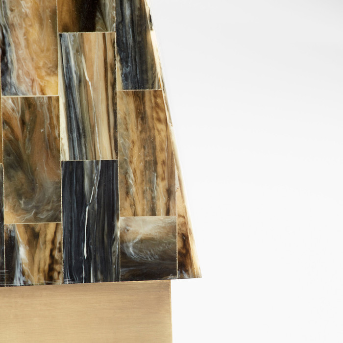 Small Cairo Spire in Horn by Cyan Design