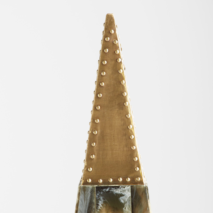 Large Cairo Spire in Horn by Cyan Design