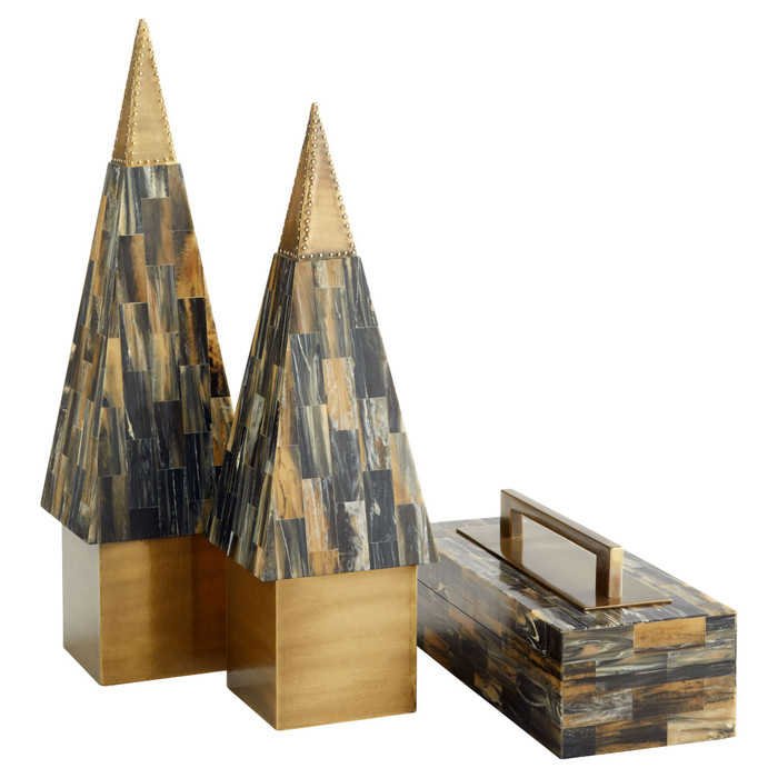 Cairo Box in Horn by Cyan Design