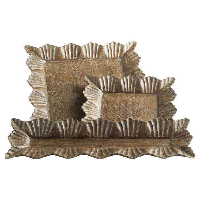 Large Lorenza Tray in Brown by Cyan Design