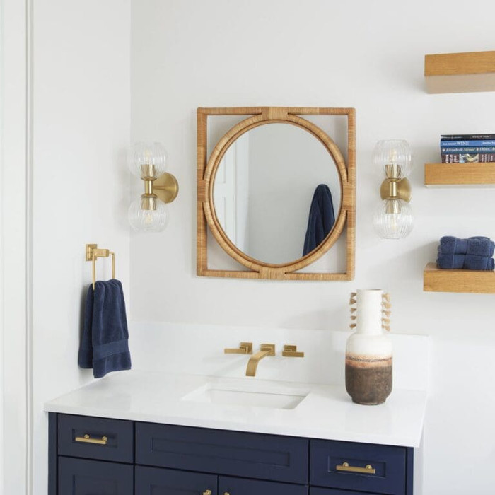 Small Margaret Vase Designed by J Kent Martin in Jute Ombre by Cyan Design