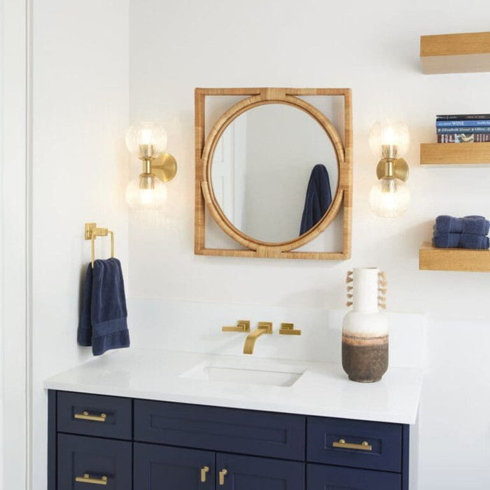 Small Margaret Vase Designed by J Kent Martin in Jute Ombre by Cyan Design