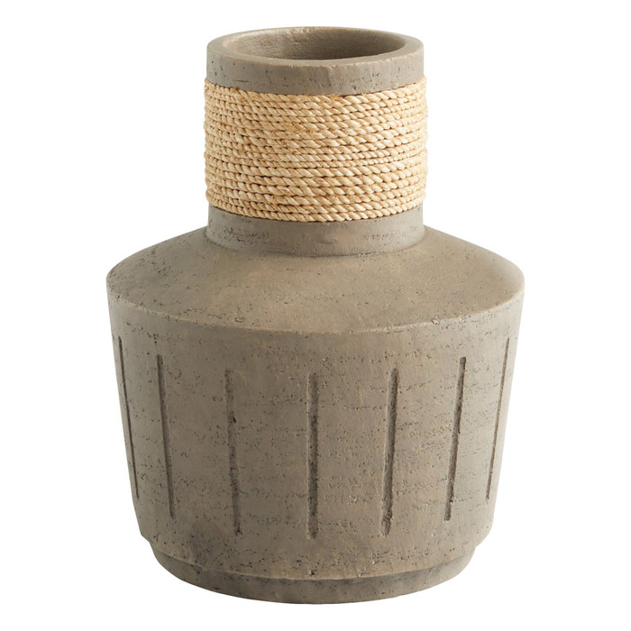 Squat Hydria Vase Designed by J Kent Martin in Natural Taupe by Cyan Design