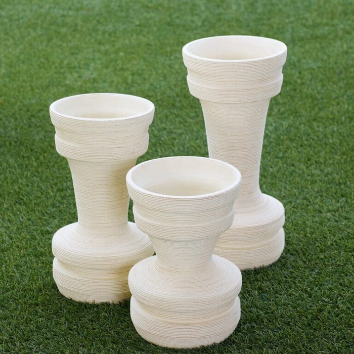 Small Taras Vase Designed by J Kent Martin in White by Cyan Design