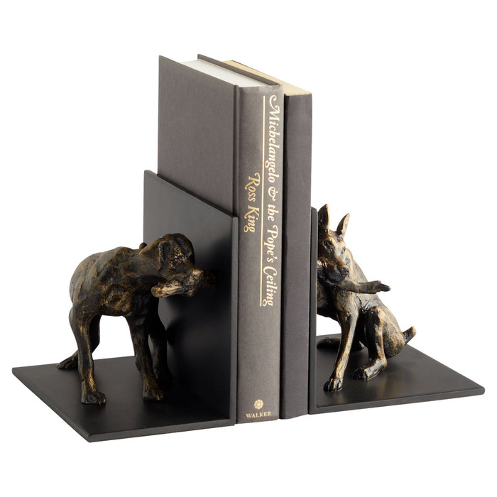 Marathon Bookends in Old World by Cyan Design