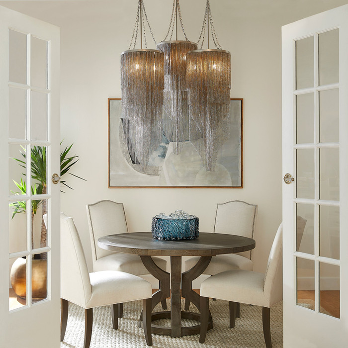 Zeno Dining Table in Grey by Cyan Design