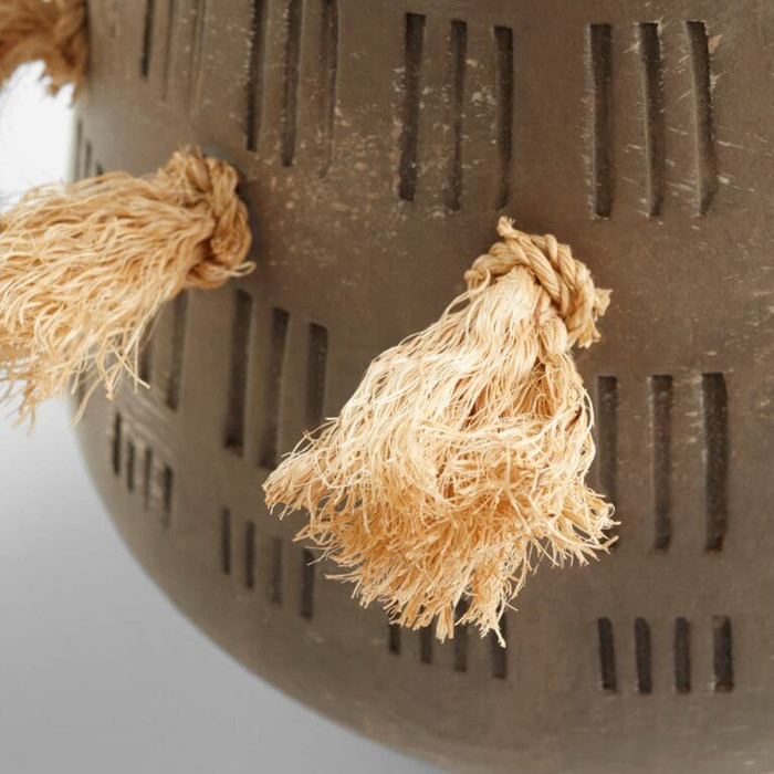 Small Retting Vase Designed by J Kent Martin in Taupe Grey by Cyan Design