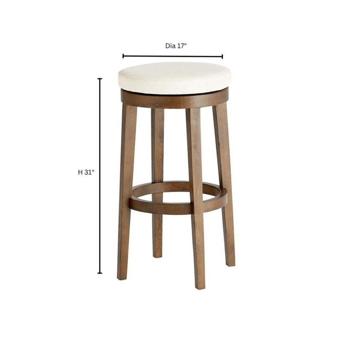 Archon Bar Stool in Walnut Finish by Cyan Design