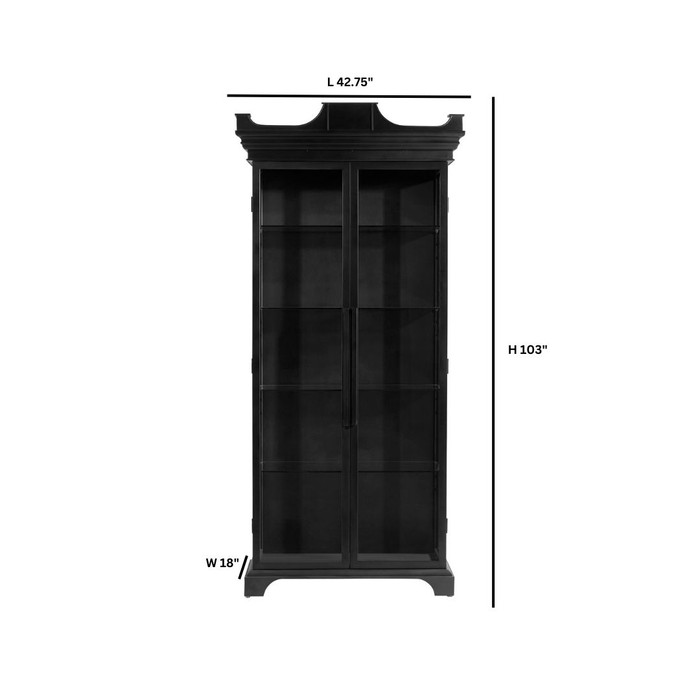 Bethlehem Cabinet in Black by Cyan Design