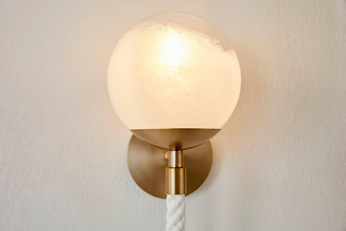 Rockport Wall Sconce in Aged Brass by Cyan Design