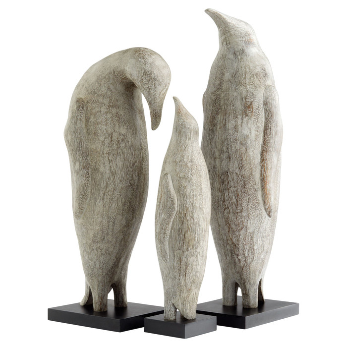 Large Penguin Sculpture in Grey by Cyan Design