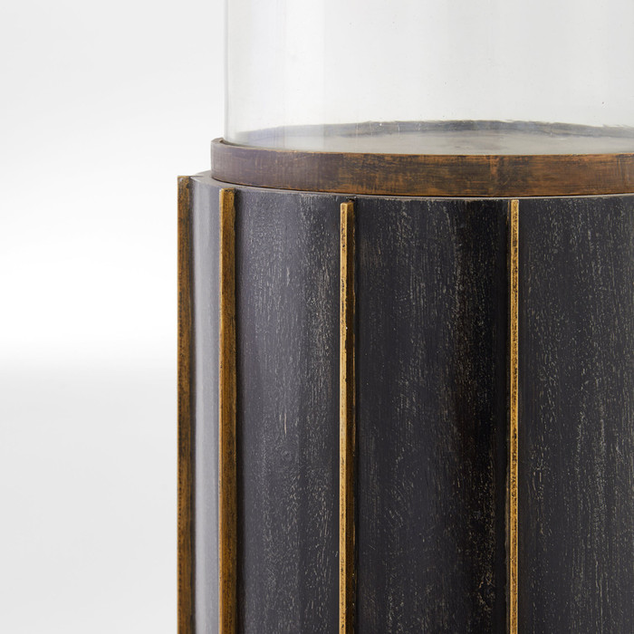 Small Reed Hurricane in Dark Brushed Mango by Cyan Design