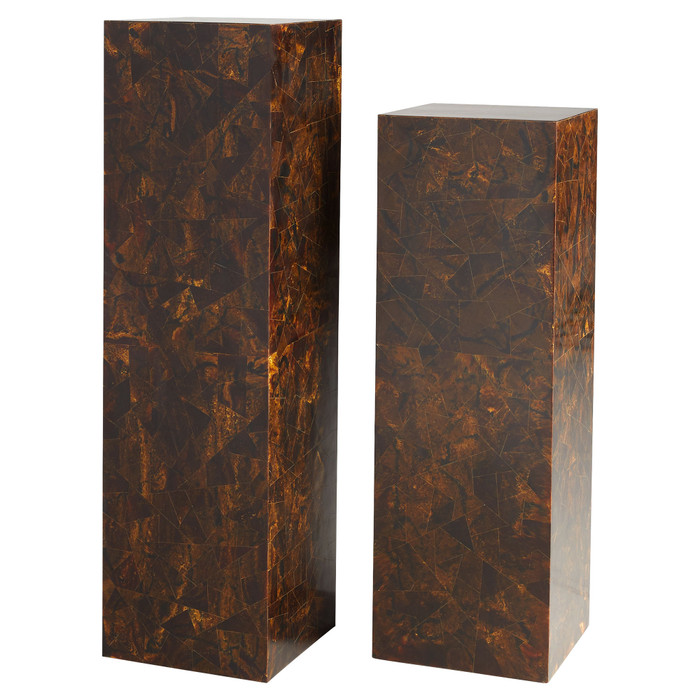 Small Taurus Pedestal in Faux Horn by Cyan Design