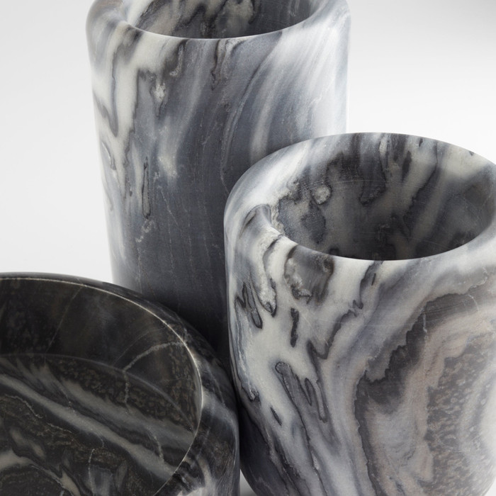 Tall Roma Vase Designed by J Kent Martin in Grey by Cyan Design