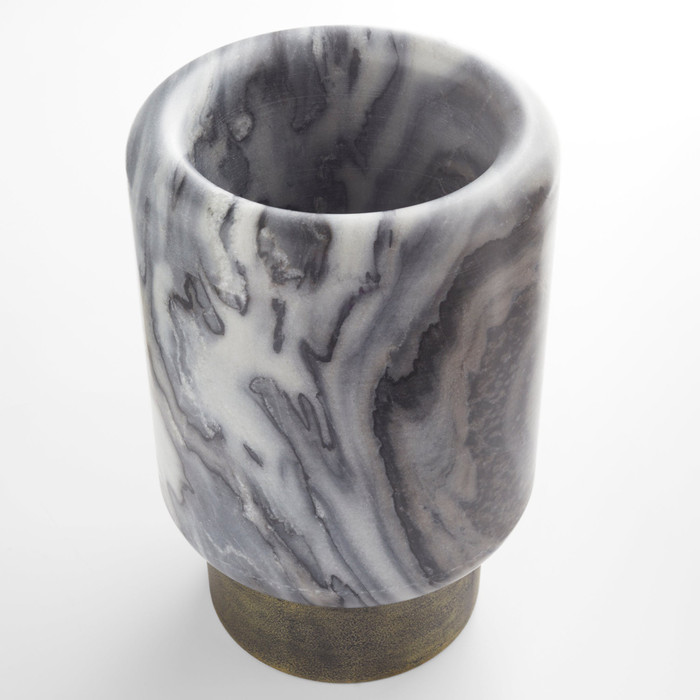 Small Roma Vase Designed by J Kent Martin in Grey by Cyan Design