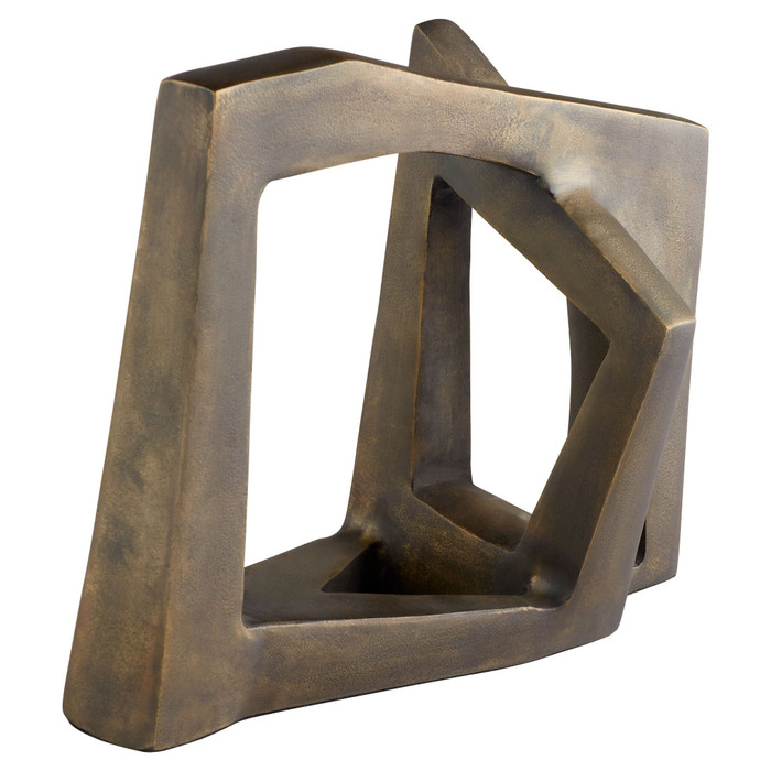 Conundrum Sculpture in Bronze by Cyan Design
