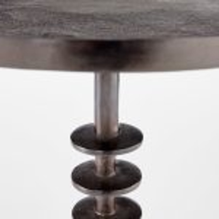Jetson Accent Table Designed by J Kent Martin in Blackened Nickel by Cyan Design 