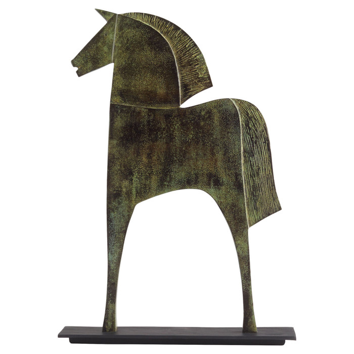 Large Etruscan Steed in Verdigris by Cyan Design