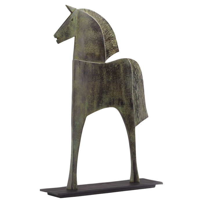 Large Etruscan Steed in Verdigris by Cyan Design