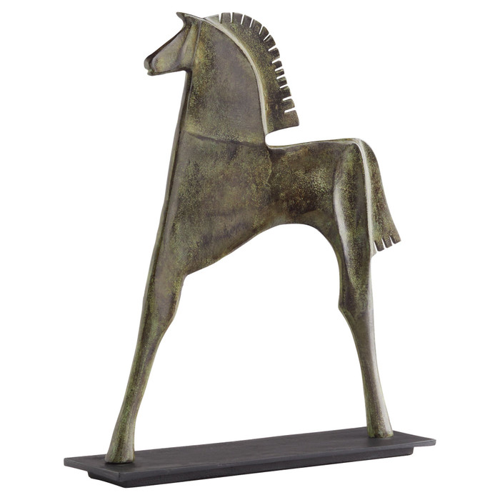 Small Etruscan Steed in Verdigris by Cyan Design