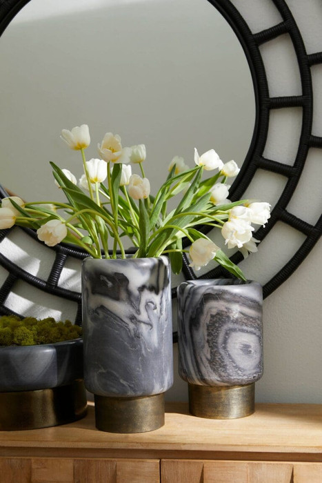 Roma Bowl Designed by J Kent Martin in Grey by Cyan Design