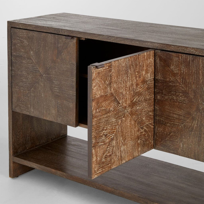 Alta Console Table Designed by J Kent Martin in Cerused Walnut by Cyan Design