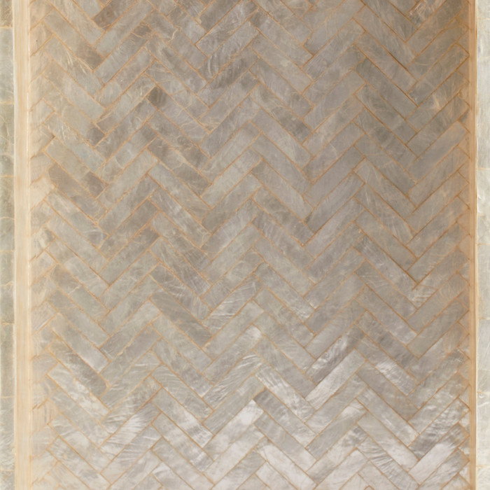 Small Triton Rectangle Tray in Pearl by Cyan Design