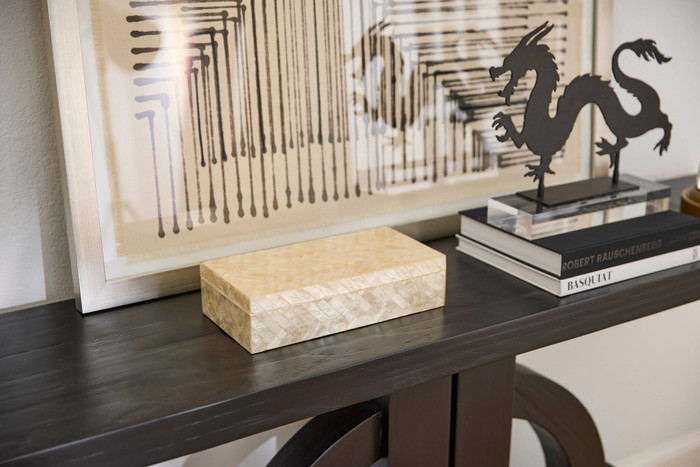 Small Triton Rectangle Box in Pearl by Cyan Design