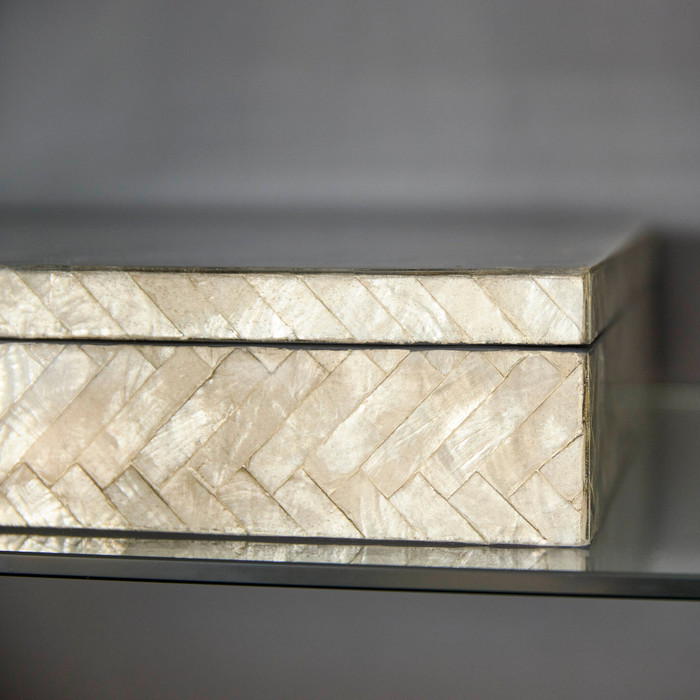 Small Triton Rectangle Box in Smoke by Cyan Design