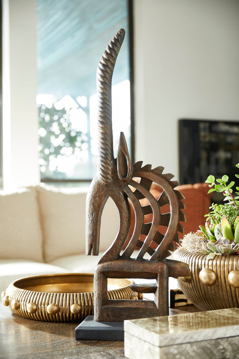 Batten Bowl in Antique Brass by Cyan Design