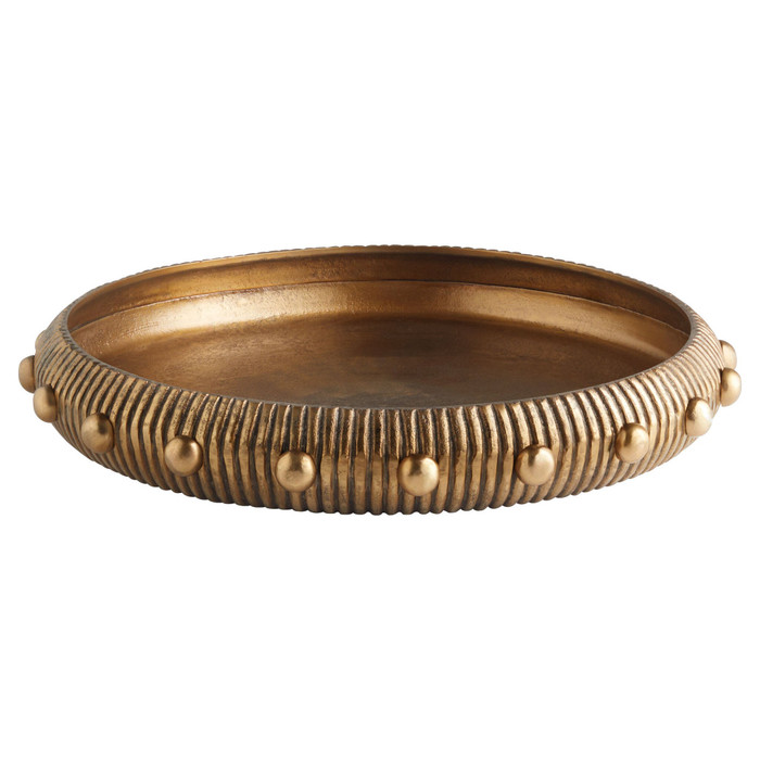 Batten Tray in Antique Brass Large by Cyan Design