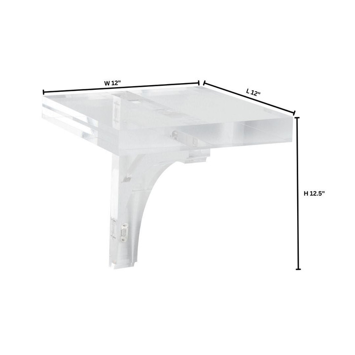 Glacier Wall Shelf in Clear by Cyan Design