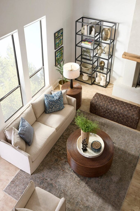 Papeete Side Table Designed by J Kent Martin in Brown by Cyan Design