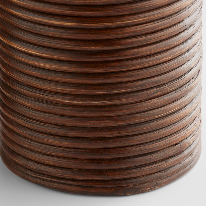 Small Papeete Canister in Brown by Cyan Design
