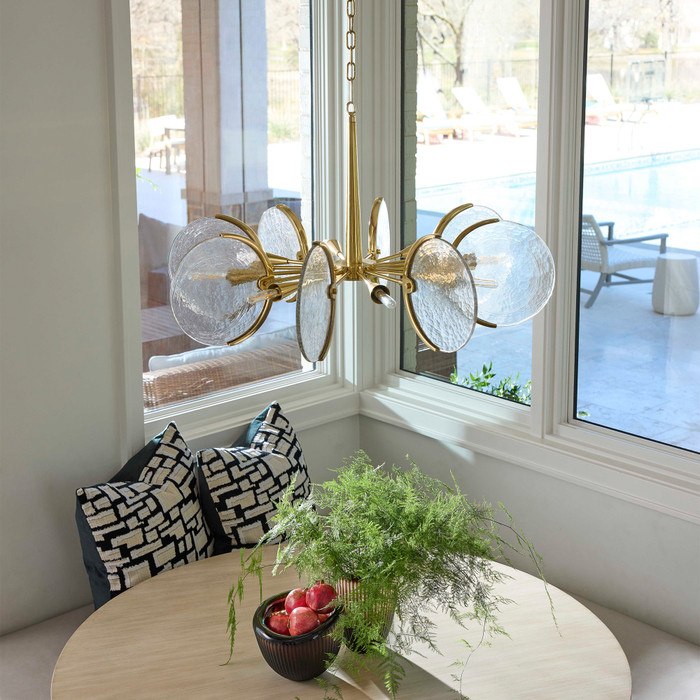 Alton 8-Light Chandelier in Aged Brass by Cyan Design