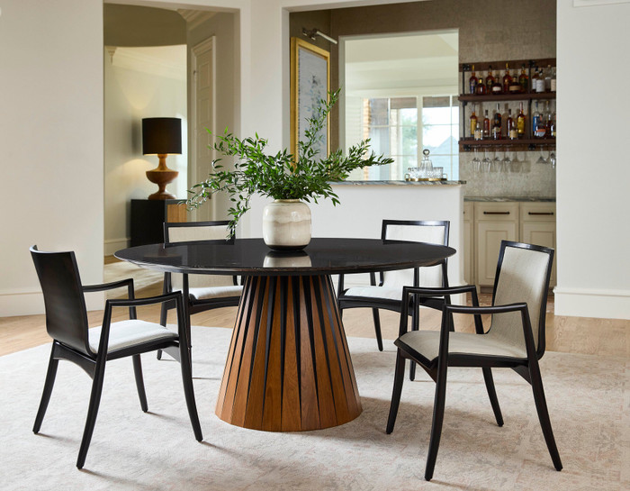 Vitra Chair in Cream and Grey Directional Weave