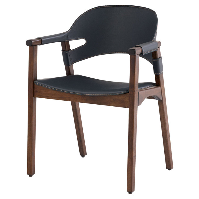 Boss Chair in Navy Leather by Cyan Design
