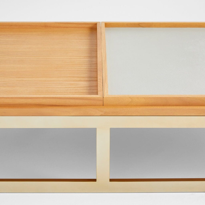 Cosmopolita Cocktail Table in Brown by Cyan Design